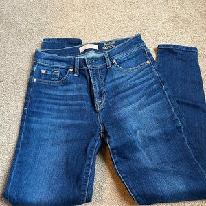 7 for all mankind "the ankle skinny" blair jean size 28